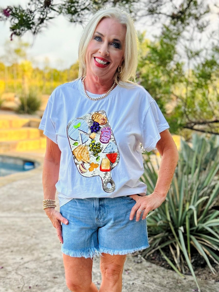 queen of sparkles mardi gras tee