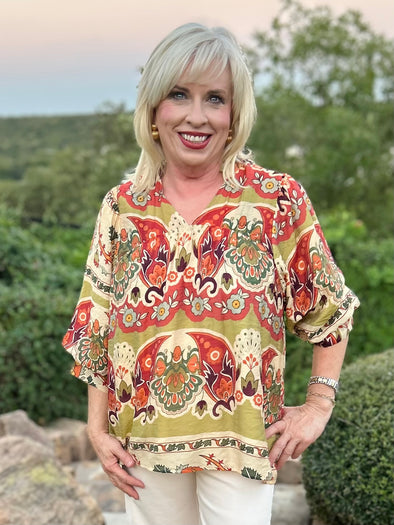 Vineyard Charm  Blouse