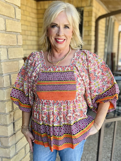 Ivy Jane Tile Patterned Top