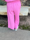 Bubble Gum Cropped Wide Leg Pants