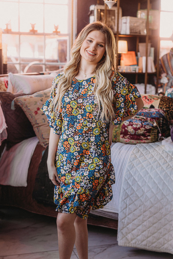 Ivy Jane Smocked Print Gauze Dress – Brown Bird Boutique