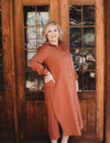 Clemmy Maxi Dress in Rust